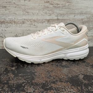 Womens Brooks Ghost 15 Running Shoes Sz 11 Used White Mesh 1203801B189